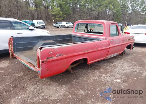 1972 Ford F100 z USA, uszkodzony, nr VIN F10GCN06028